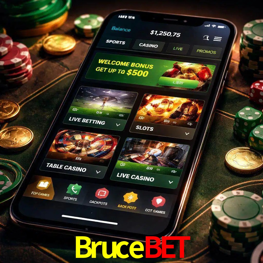 Diseño de juegos móviles Brucebet para usuarios en México