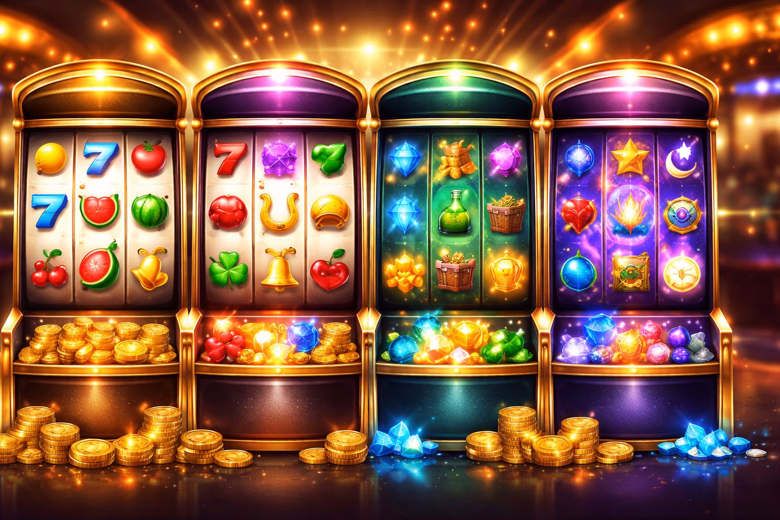 Tragamonedas destacadas y categorías de carretes Brucebet